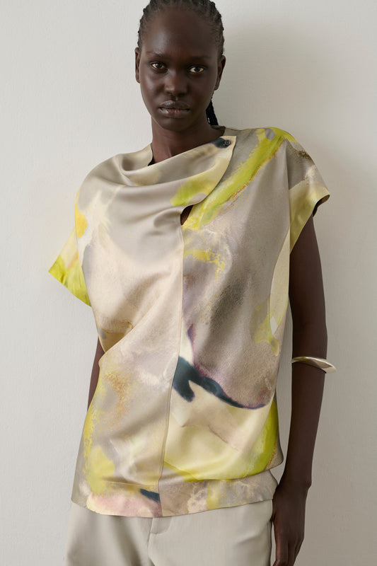 Blouse Heloise - Jaune - Soie - Femme