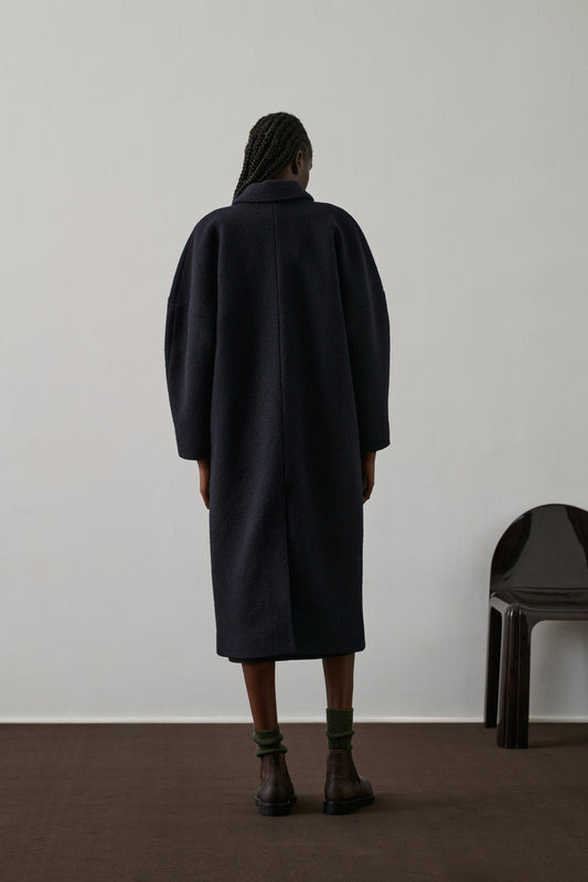 Manteau Guilhem - Deep Navy - Laine - Femme