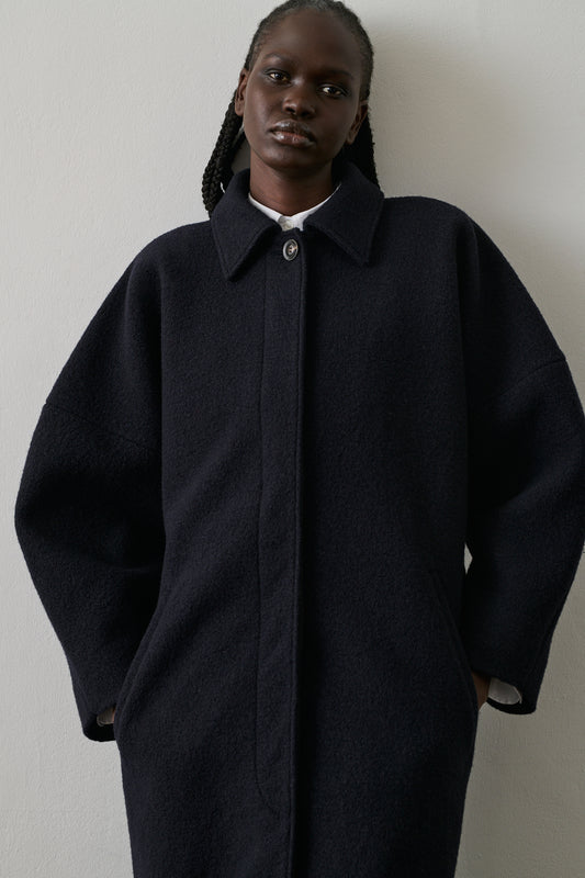 Manteau Guilhem - Deep Navy - Laine - Femme