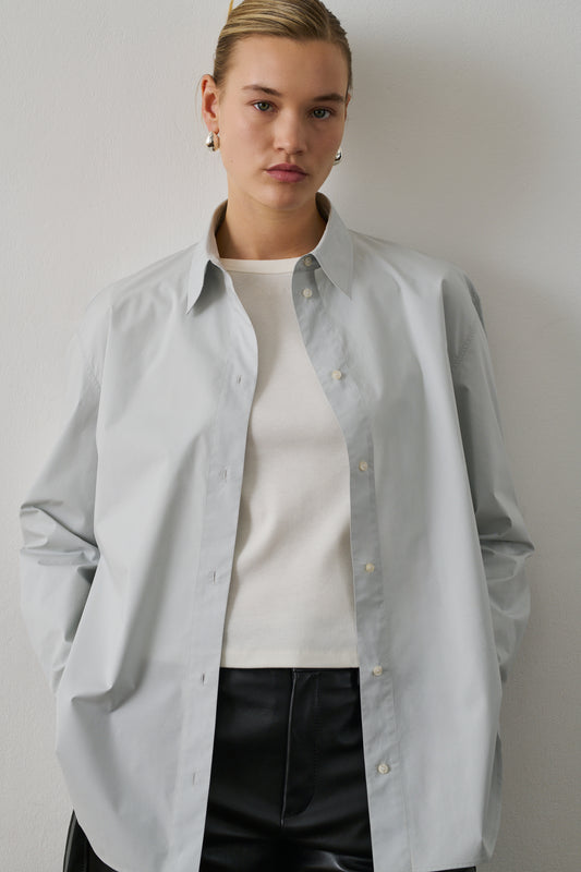 Chemise Grenade - Bleu Ciel - Coton - Femme