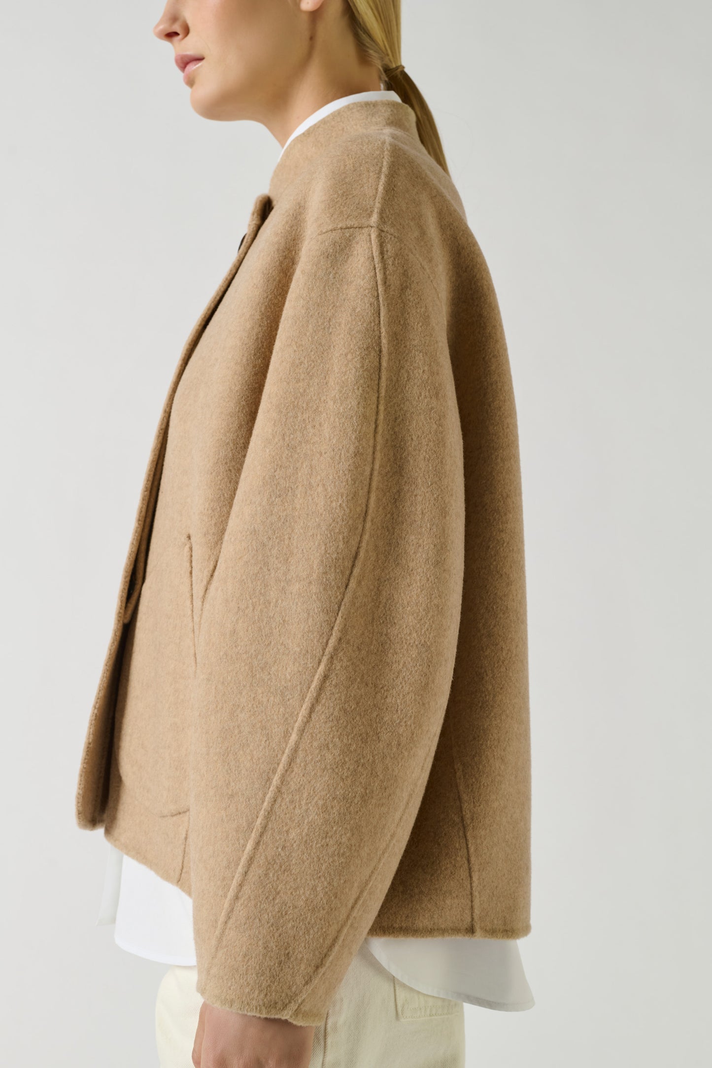 Manteau Windsor - Beige Chiné - Laine - Femme