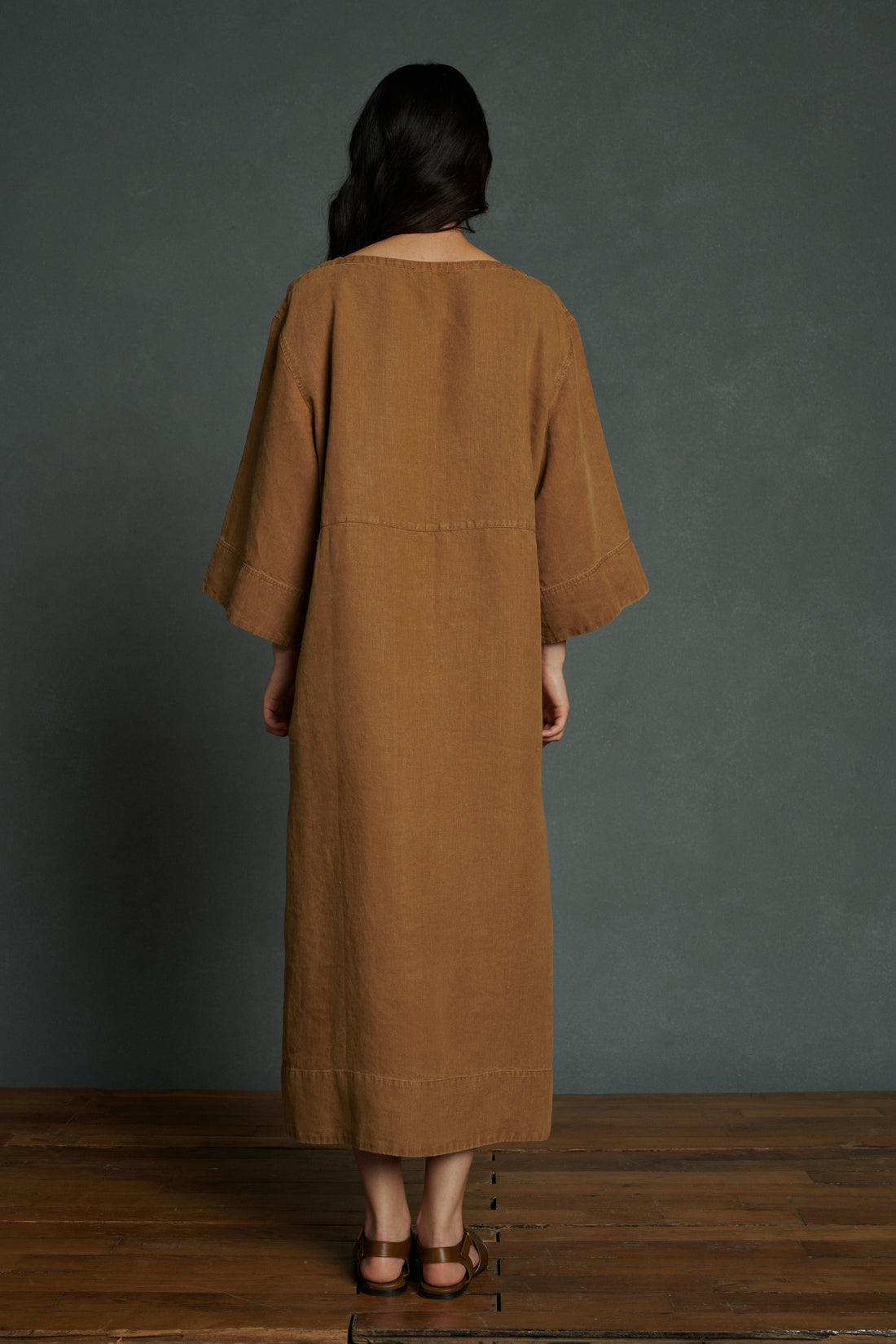 Robe Vercors - Camel - Lin - Femme