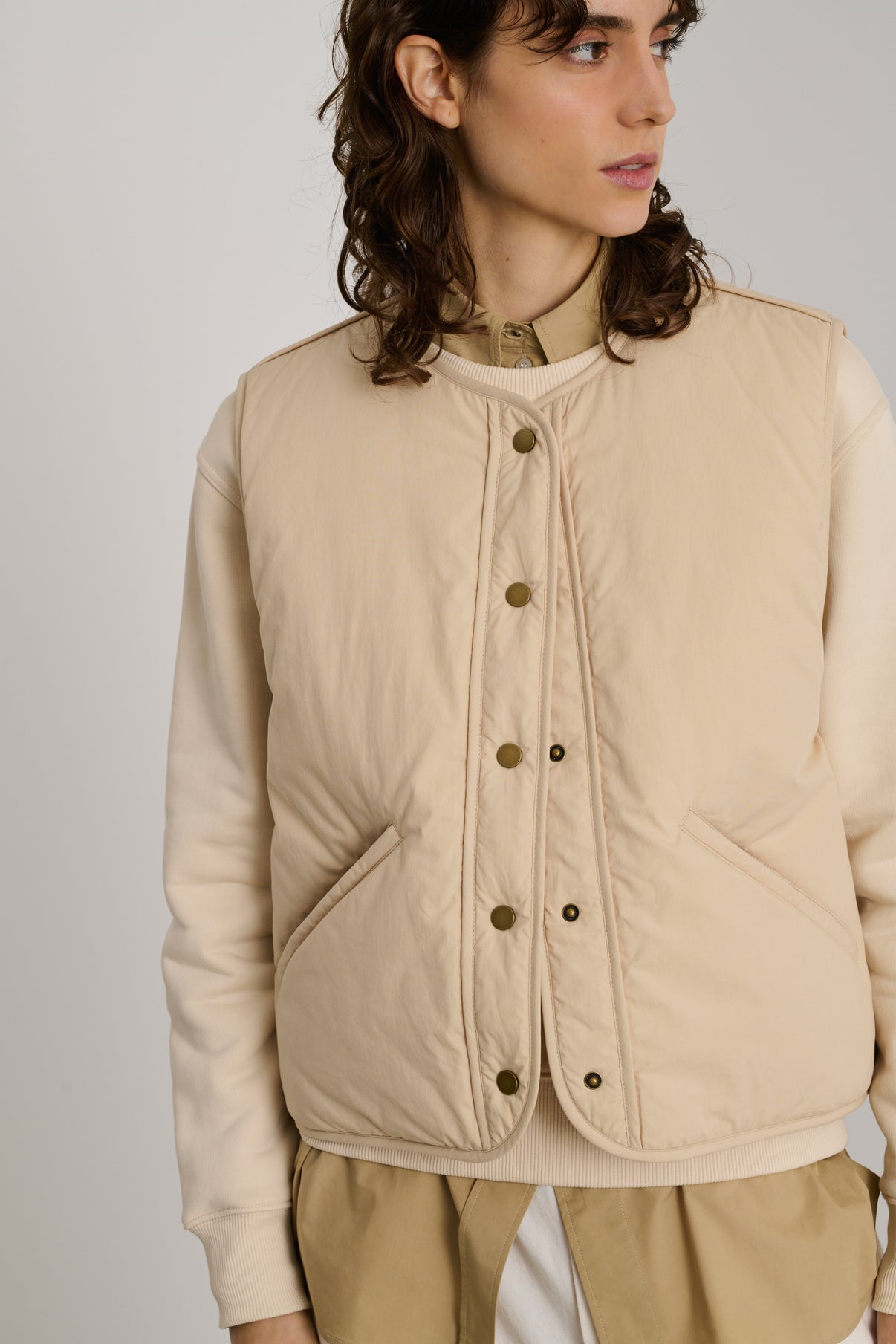 Blouson Desmond - Beige - Coton - Femme vue 3