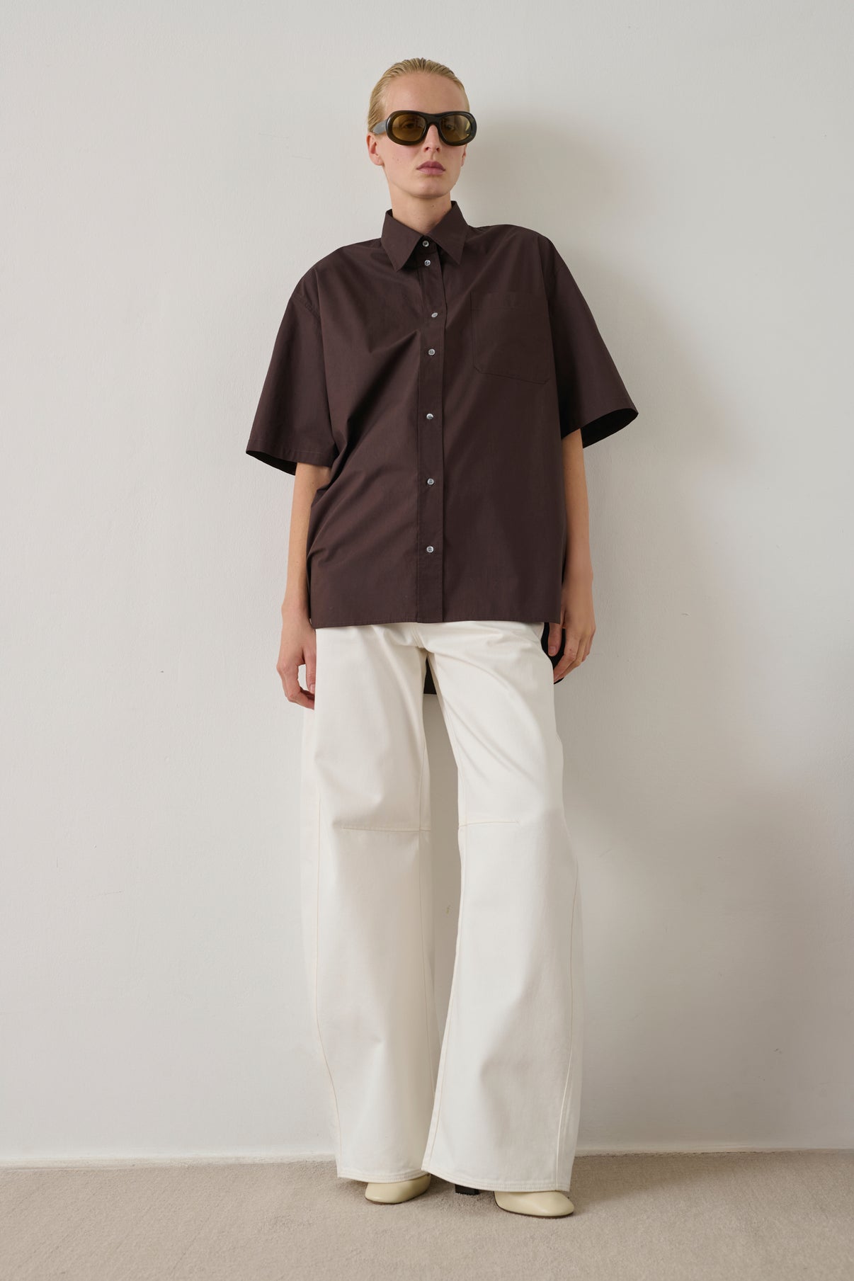 Chemise Bobbie - Marron Foncé - Coton - Femme vue 1