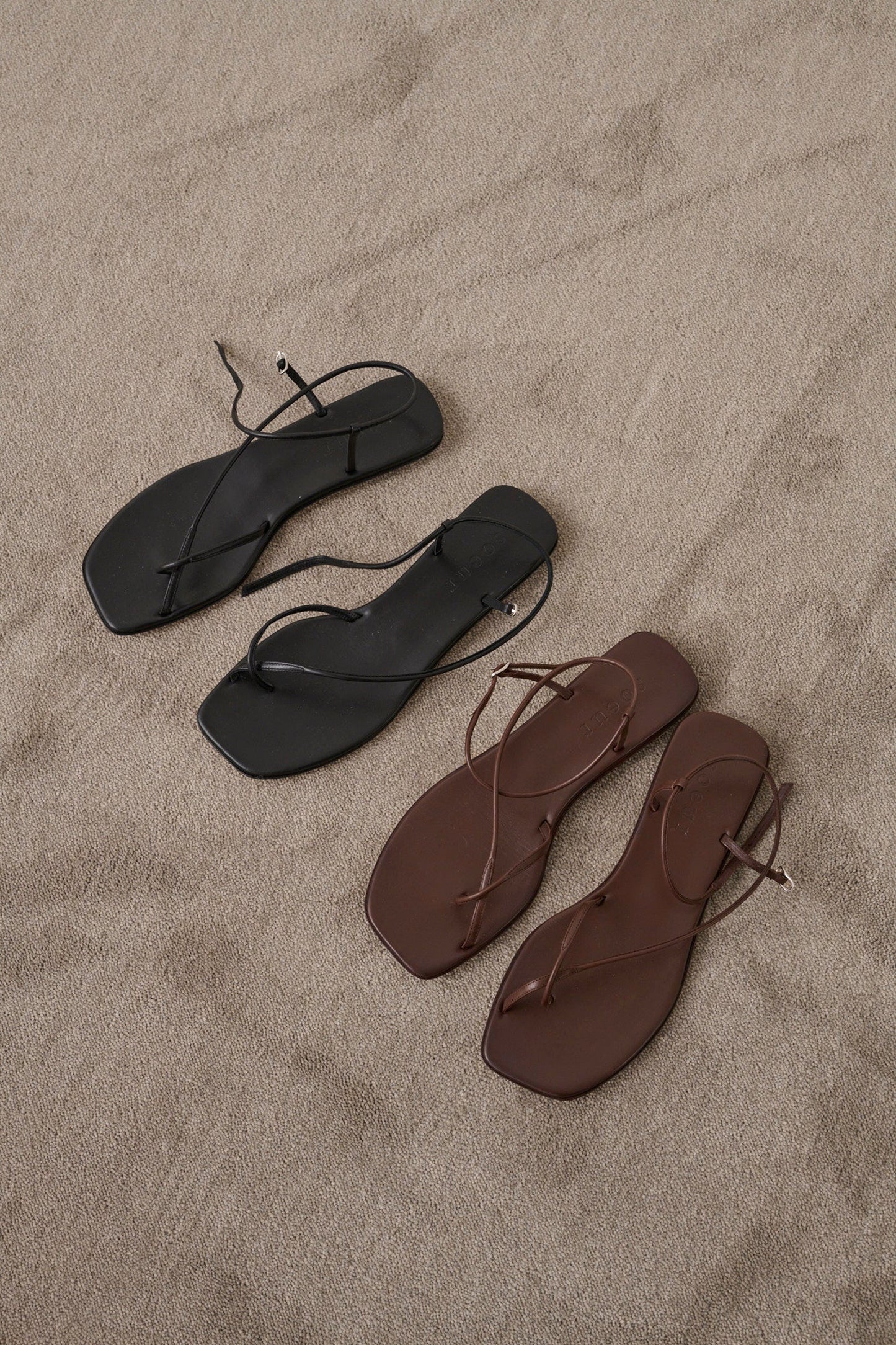 Sandales Rosalie - Marron - Cuir - Femme