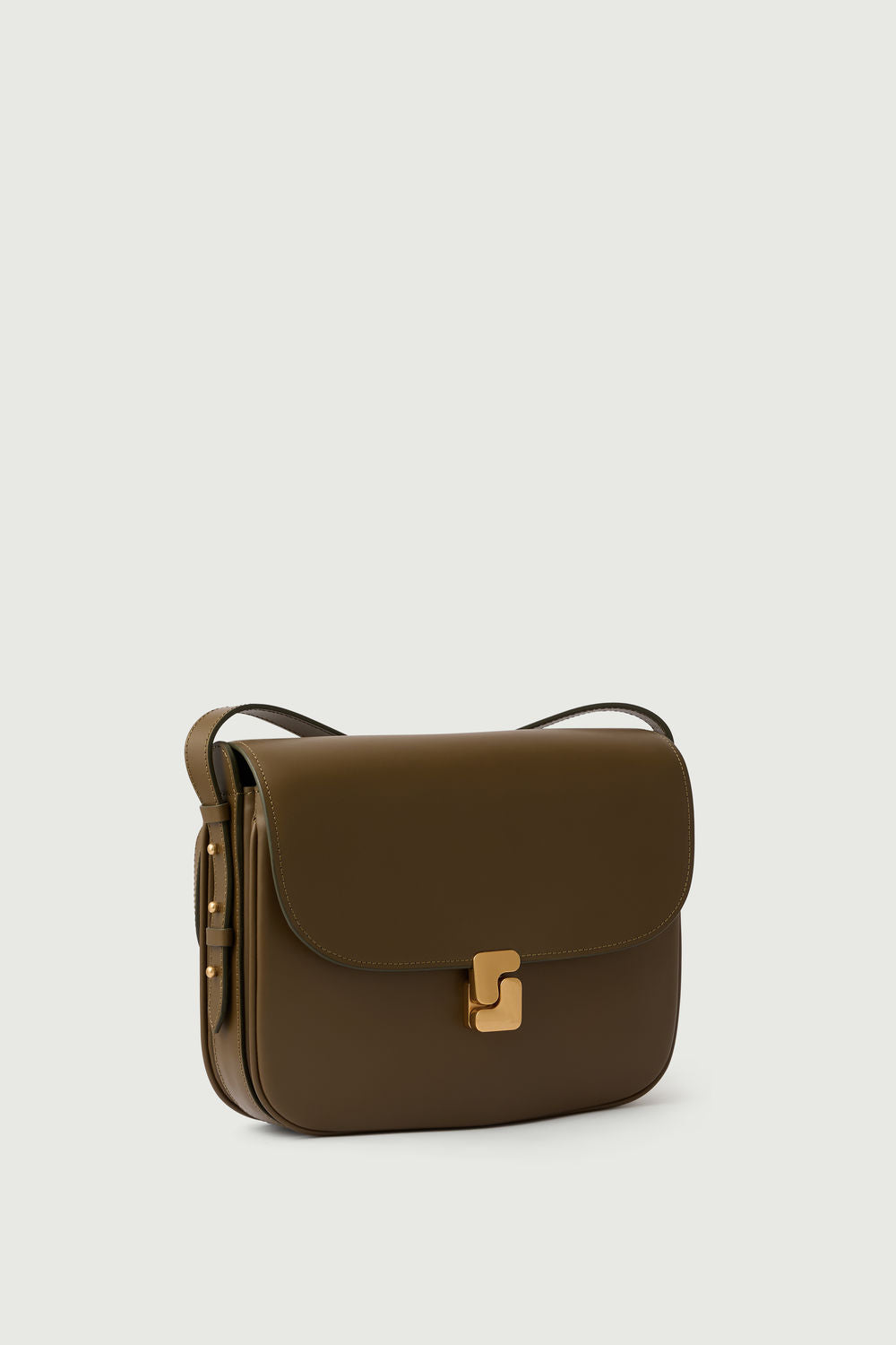 Sac Bellissima Maxi - Kaki Doré - Cuir - Femme vue 3